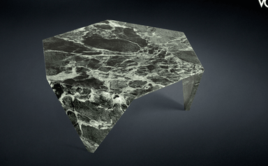 marble coffee table from side