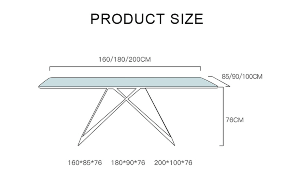 Marble dining table dimensions