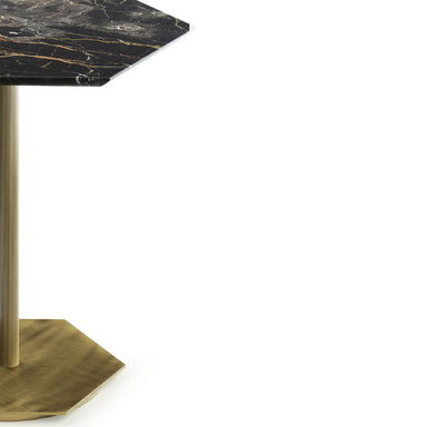 Ted Side Table with Marble Top in side