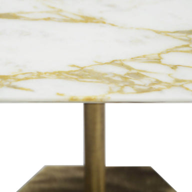 Ted low side table with marble top in close