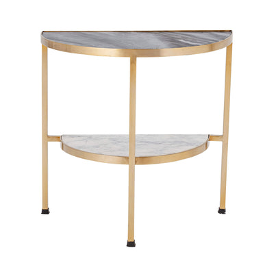 clint marble side table from front