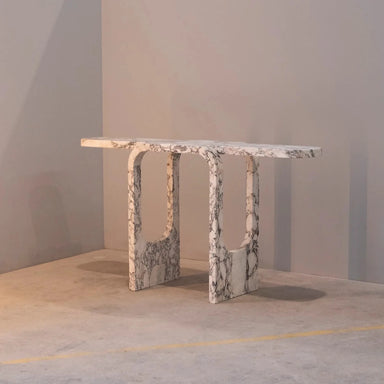 cut and fold marble console