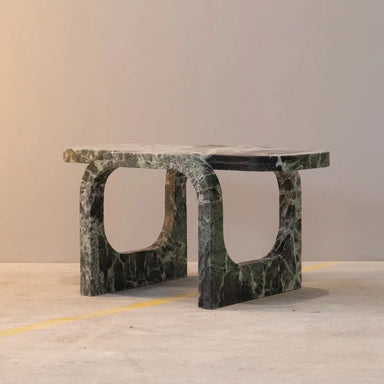 cutting and folding marble coffee table